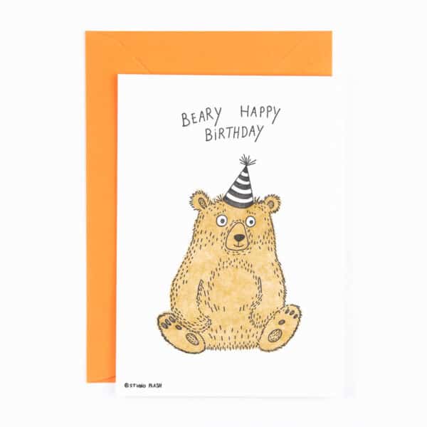 B10 ‘beary happy birthday’ x6